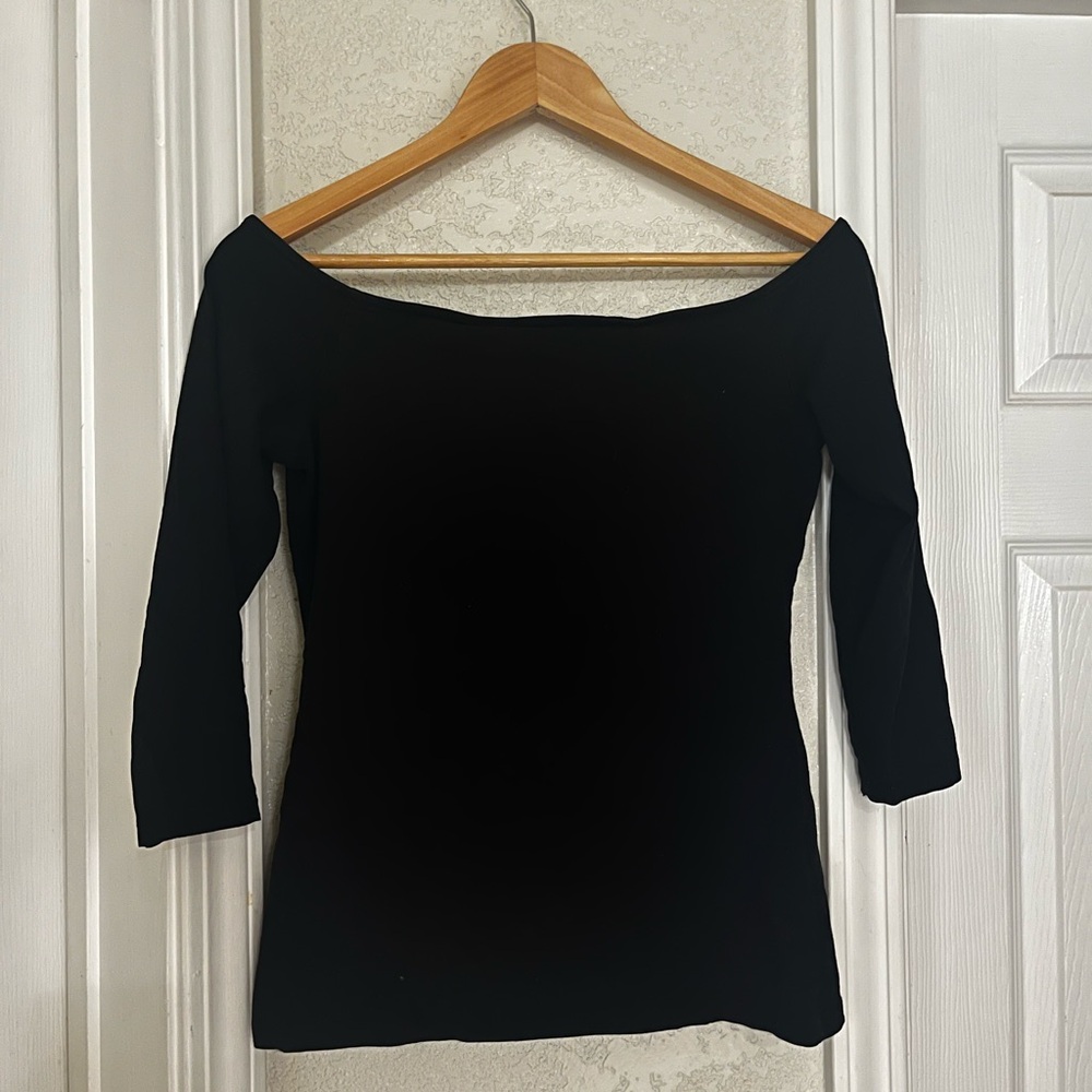 Black Off-Shoulder Top